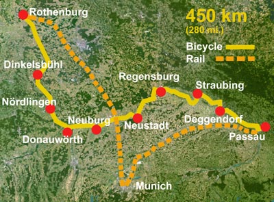 bavarian cycle route network